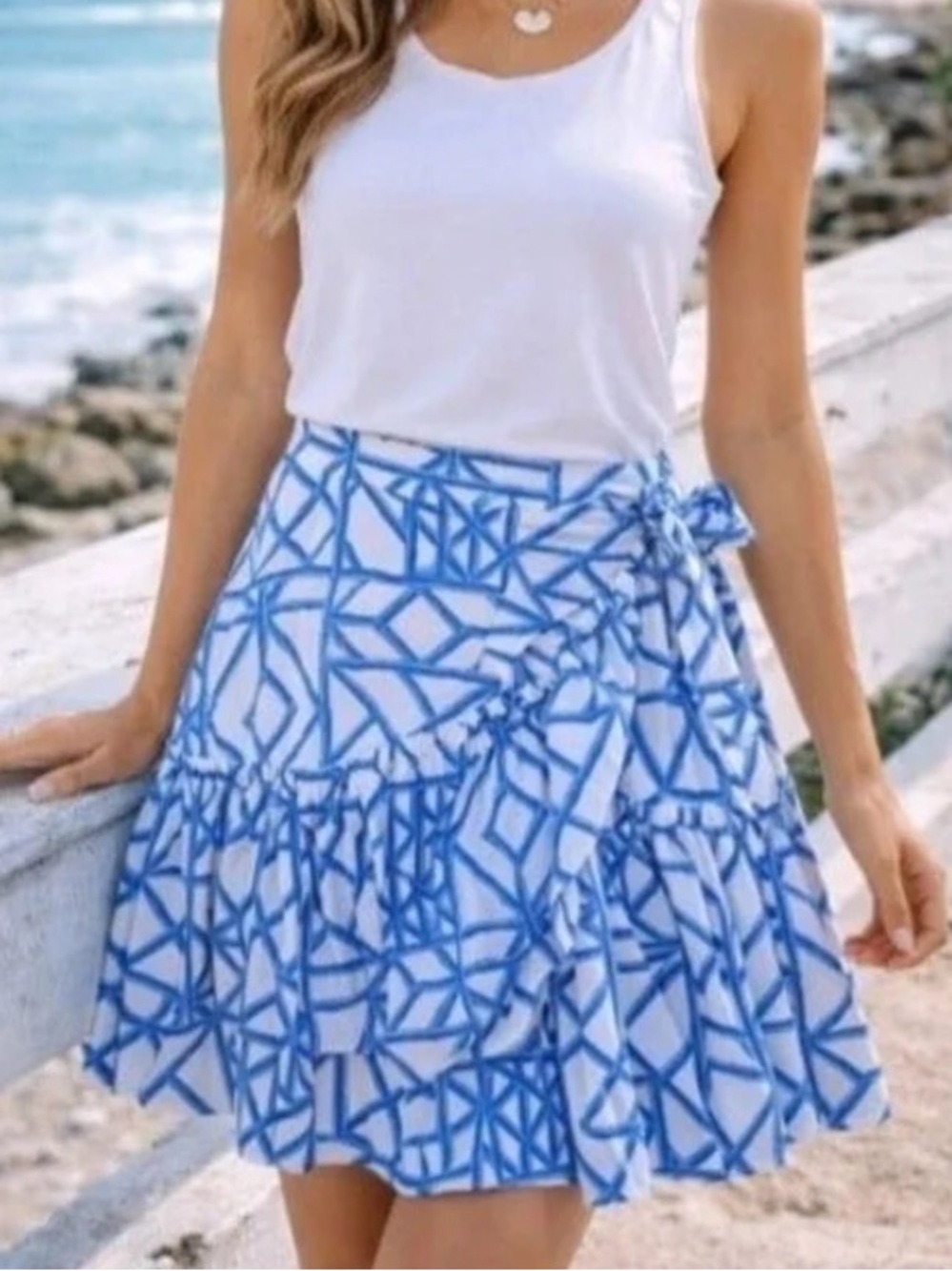 Vineyard Vines Bamboo Print Skirt